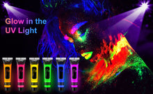 Load image into Gallery viewer, NewWay Glow in the Dark Body Paint 24 Tubes 6 Color
