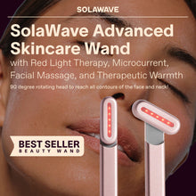 Load image into Gallery viewer, Facial Wand  Red Light Therapy for Face and Neck | Microcurrent Facial Device for Anti-Aging | Face Massager with Anti-Wrinkle Serum | Blue/Pink Ombre
