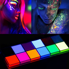 Load image into Gallery viewer, MayBud UV Neon Face Paint Glow In The Dark Paint Black Light Body Paint 12 Colors
