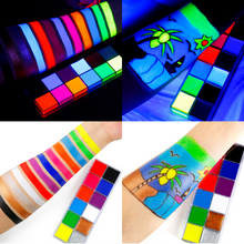 Load image into Gallery viewer, MayBud UV Neon Face Paint Glow In The Dark Paint Black Light Body Paint 12 Colors
