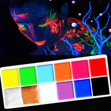 Load image into Gallery viewer, MayBud UV Neon Face Paint Glow In The Dark Paint Black Light Body Paint 12 Colors
